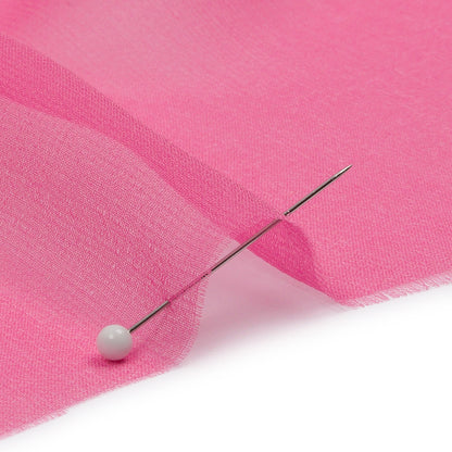 Silk Chiffon 44" - Carmine Rose - Premium Collection