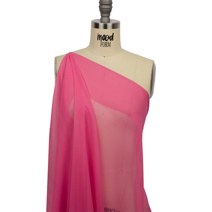Silk Chiffon 44" - Carmine Rose - Premium Collection