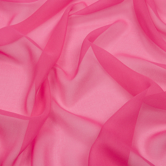 Silk Chiffon 44" - Carmine Rose - Premium Collection