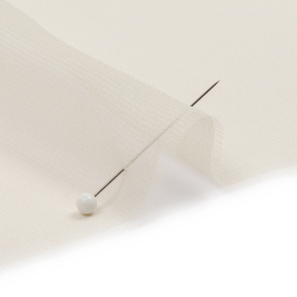 Silk Chiffon 44" - Ivory - Premium Collection - Detail