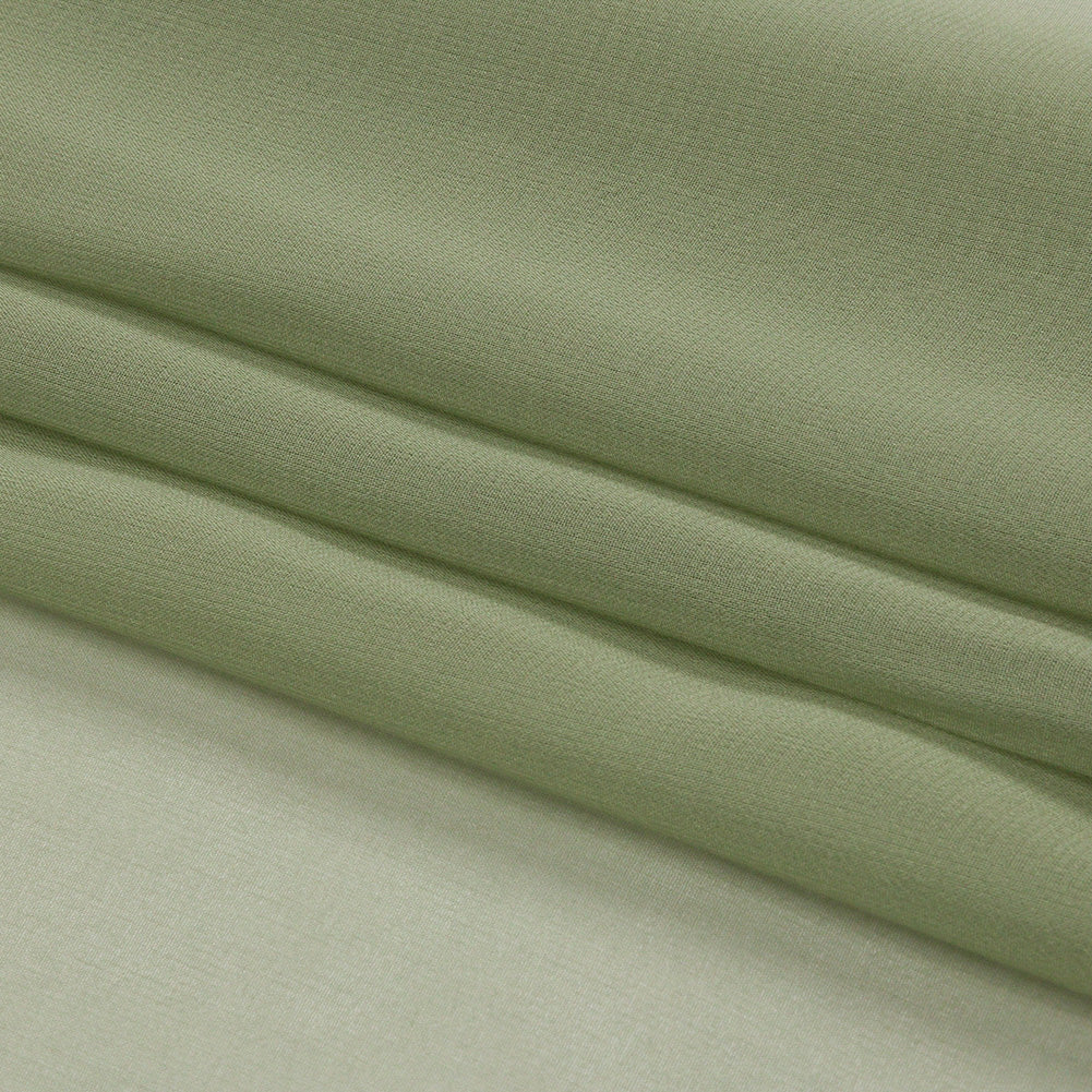 Silk Chiffon 44" - Oil Green - Premium Collection - Folded