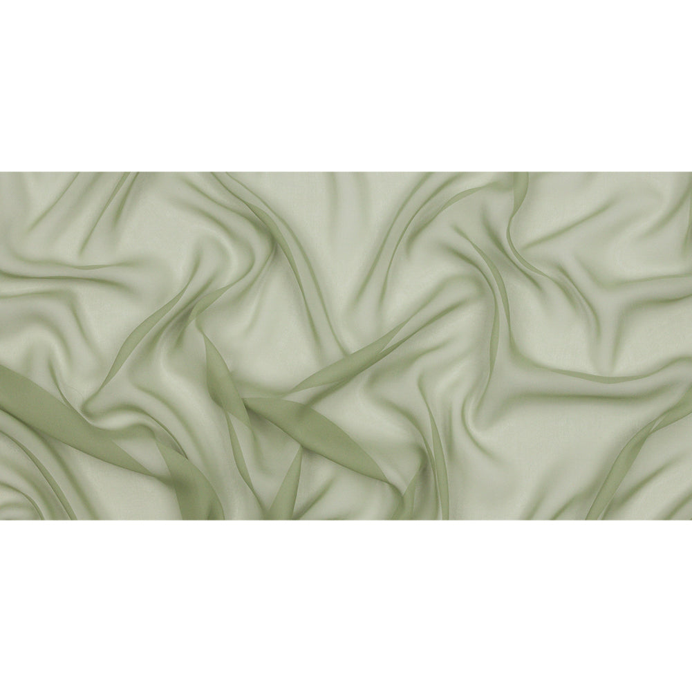 Silk Chiffon 44" - Oil Green - Premium Collection - Full