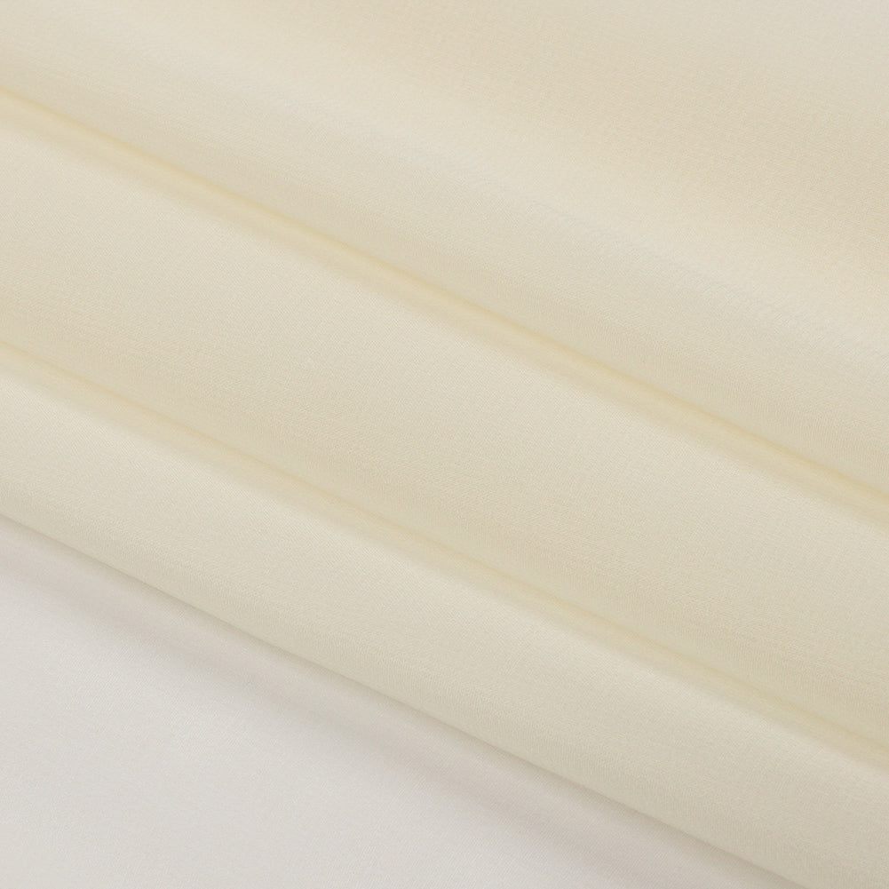 Silk Chiffon 44" - Pale Yellow - Premium Collection - Folded