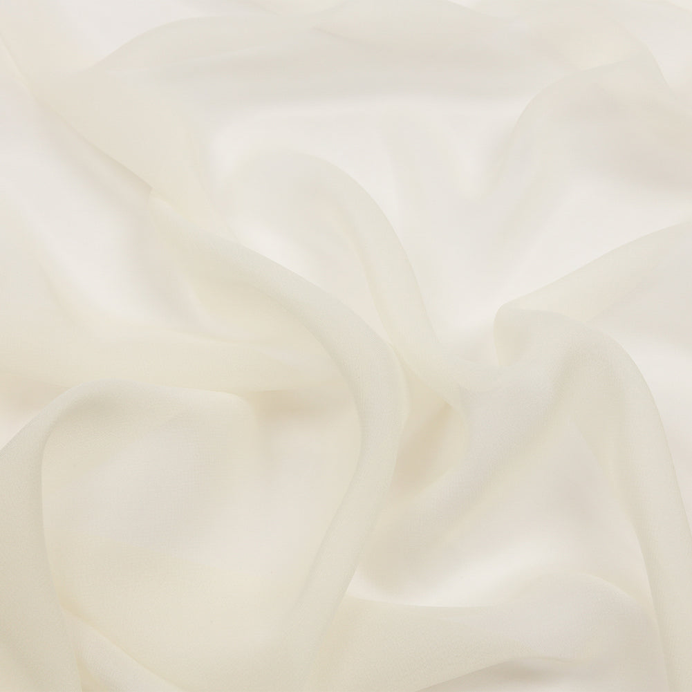 Silk Chiffon 44" - Pale Yellow - Premium Collection