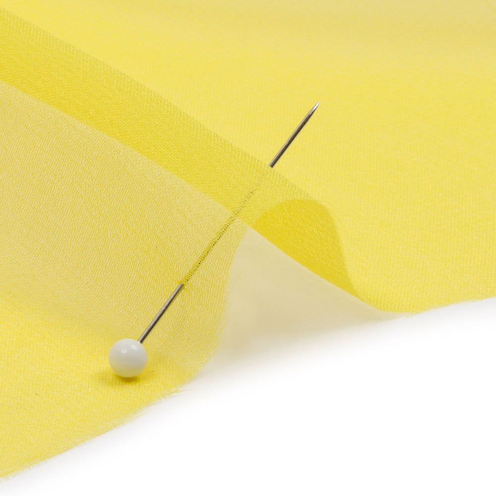 Silk Chiffon 44" - Buttercup Yellow - Premium Collection - Detail