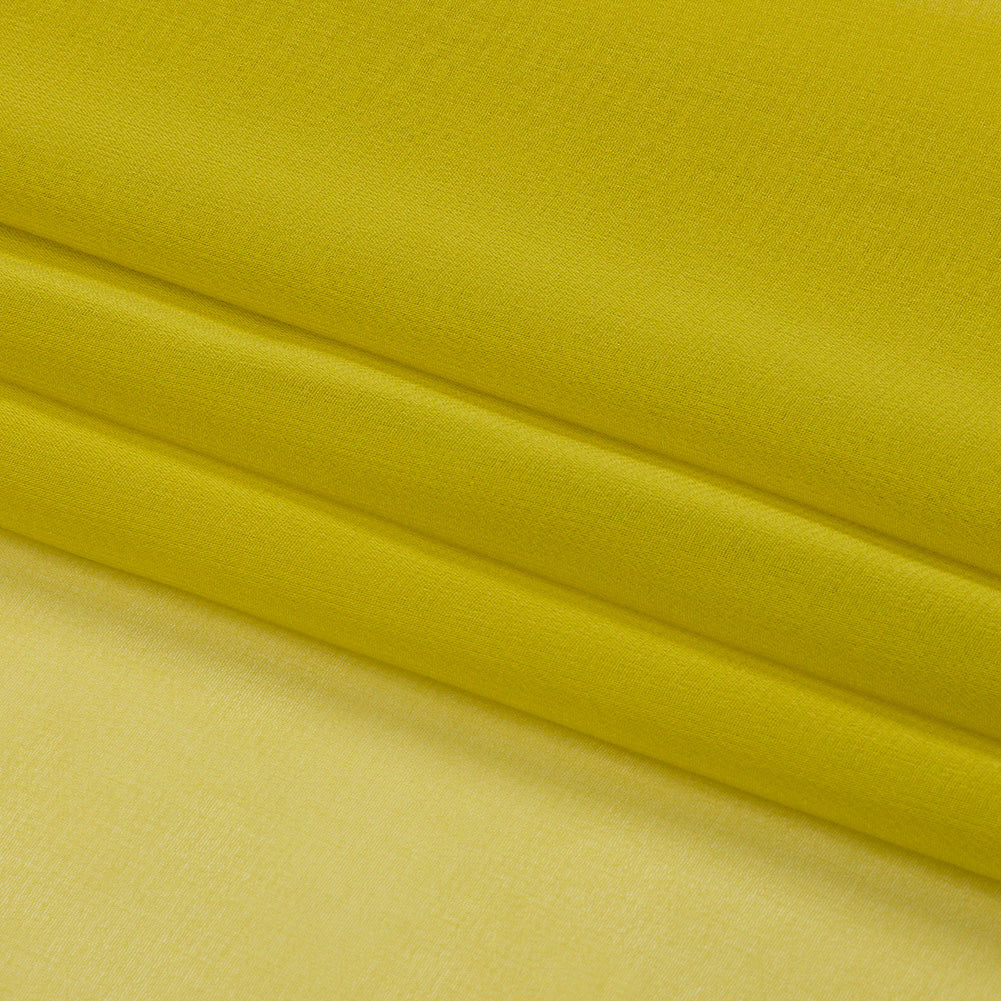 Silk Chiffon 44" - Warm Olive - Premium Collection - Folded