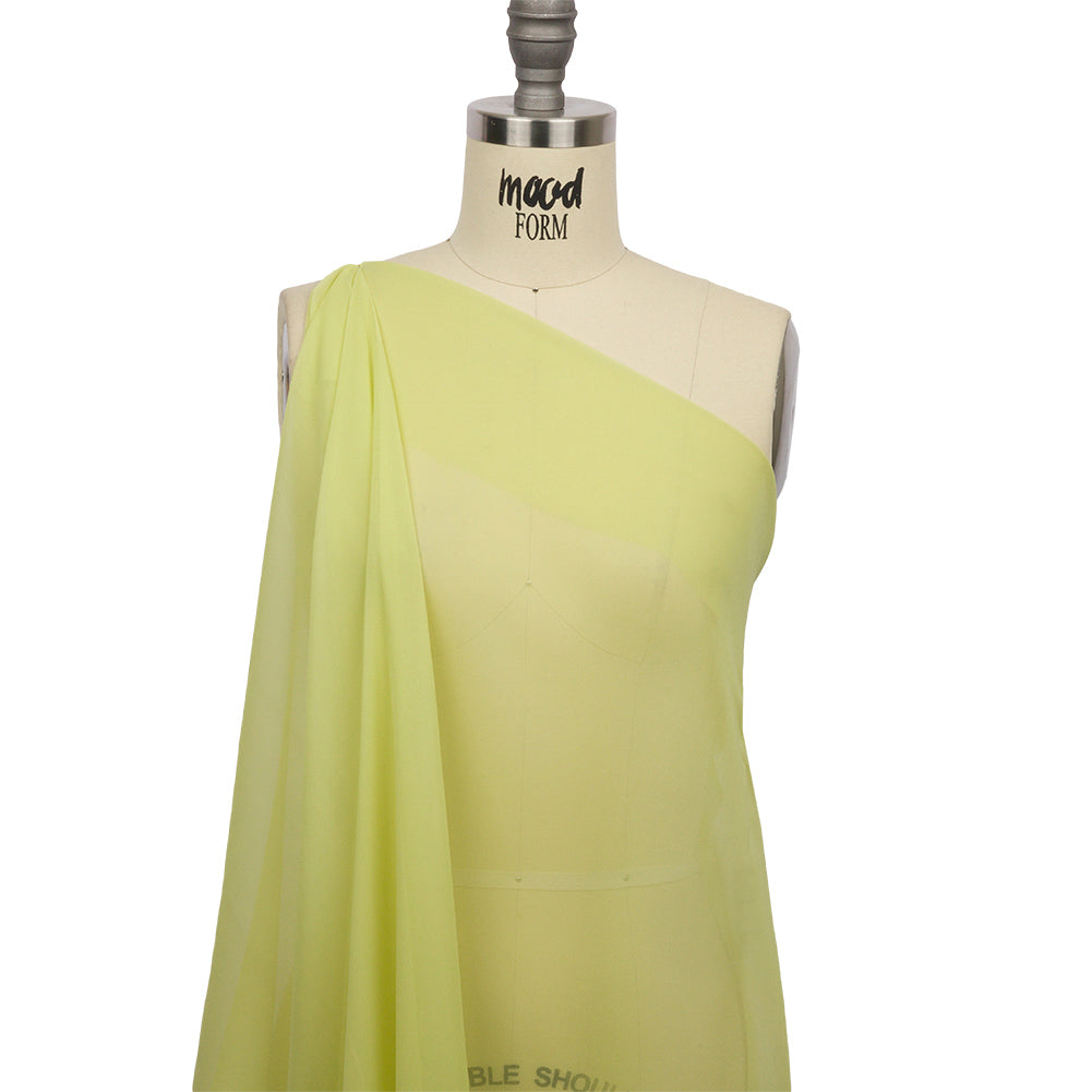 Silk Chiffon 44" - Sunny Lime - Premium Collection - Drape