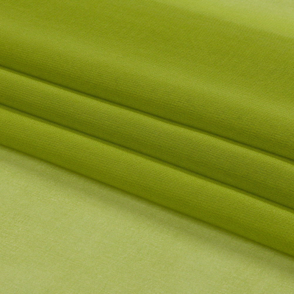 Silk Chiffon 44" - Peridot Green - Premium Collection - Folded