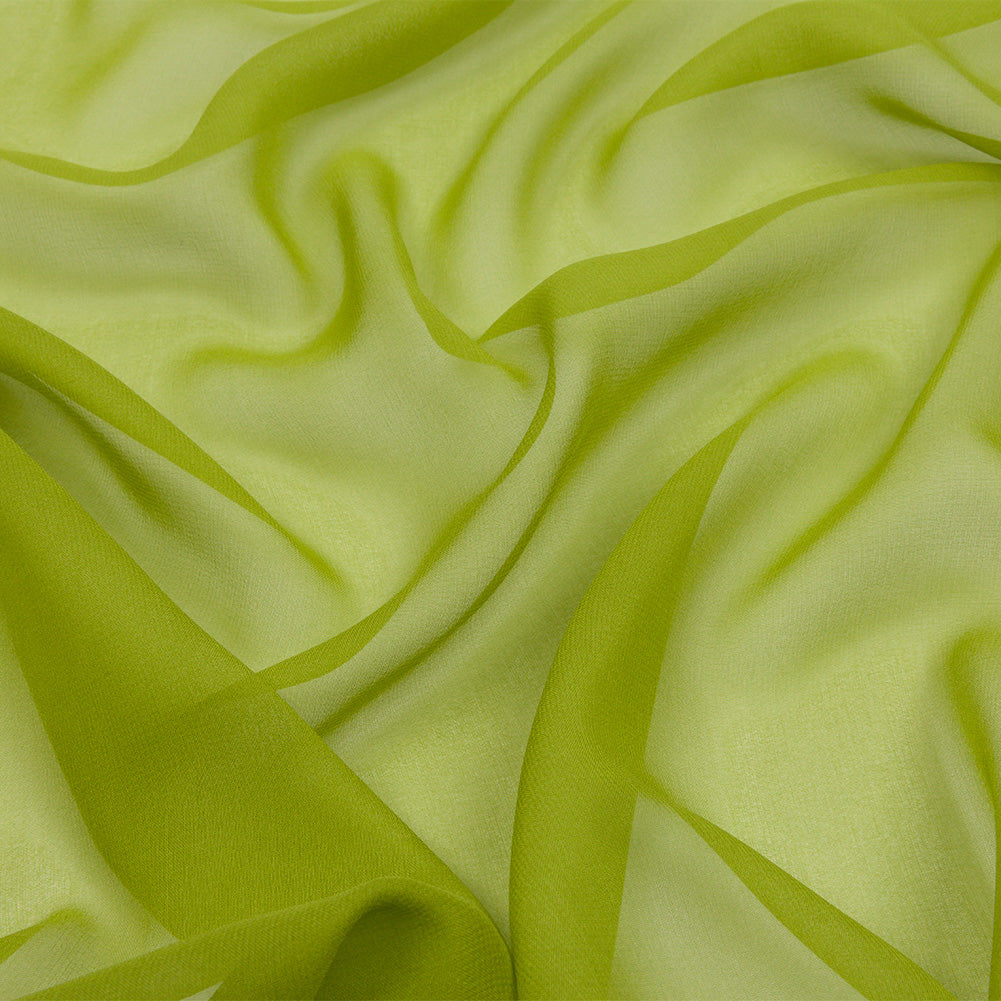 Silk Chiffon 44" - Peridot Green - Premium Collection