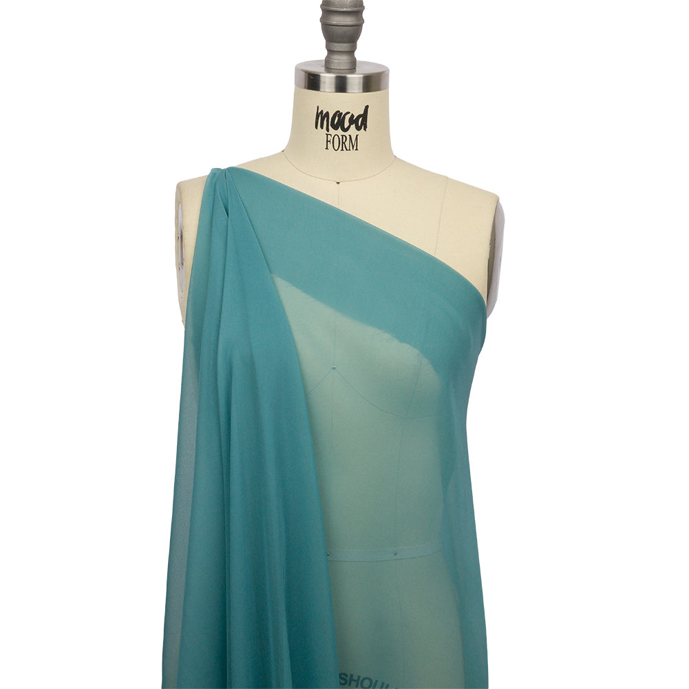 Silk Chiffon 44" - Colonial Blue - Premium Collection - Drape