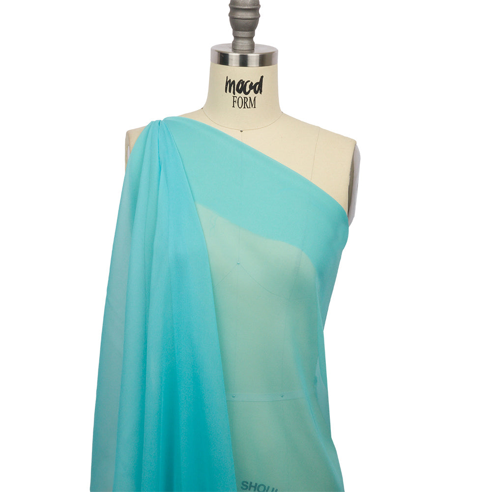 Silk Chiffon 44" - Angel Blue - Premium Collection - Drape