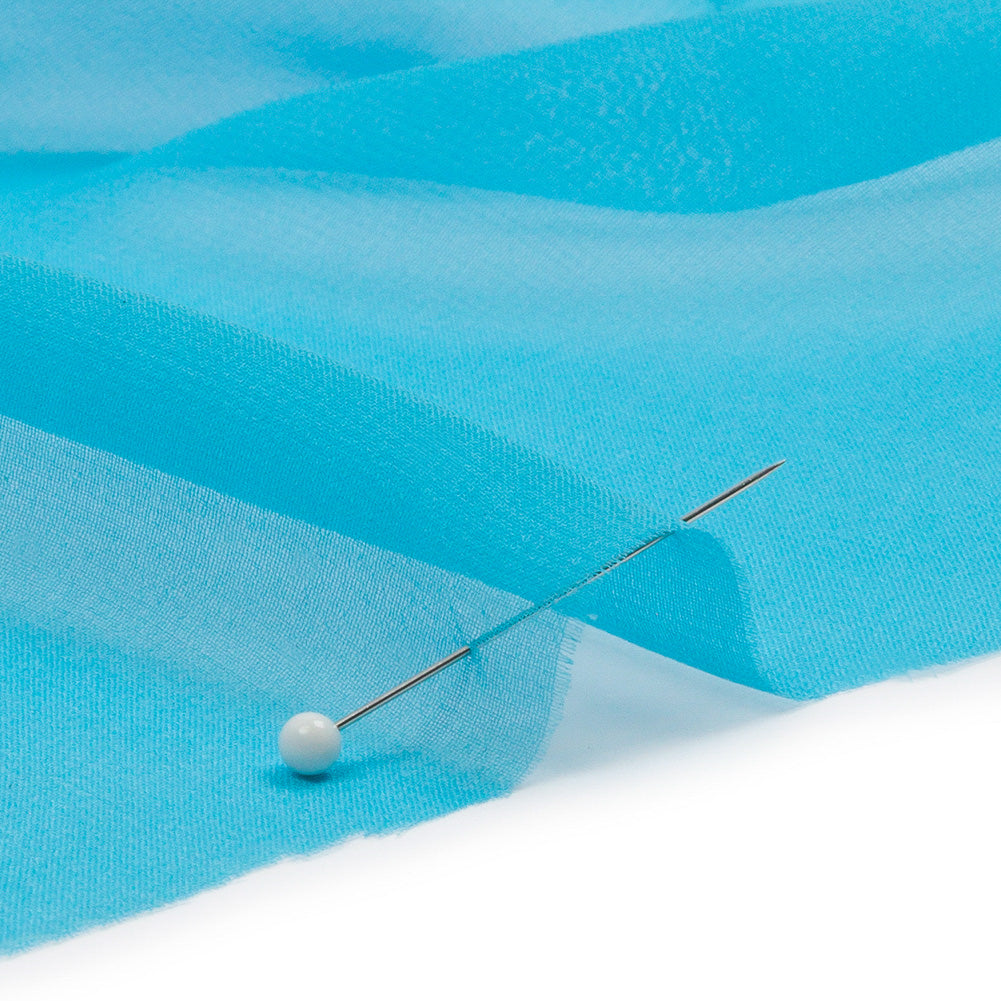 Silk Chiffon 44" - Horizon Blue - Premium Collection - Detail