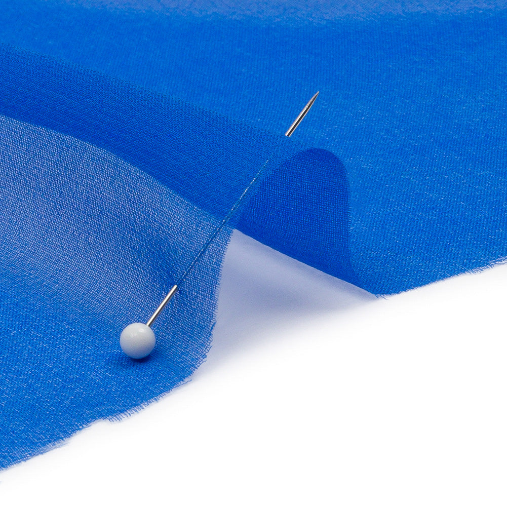 Silk Chiffon 44" - Princess Blue - Premium Collection - Detail
