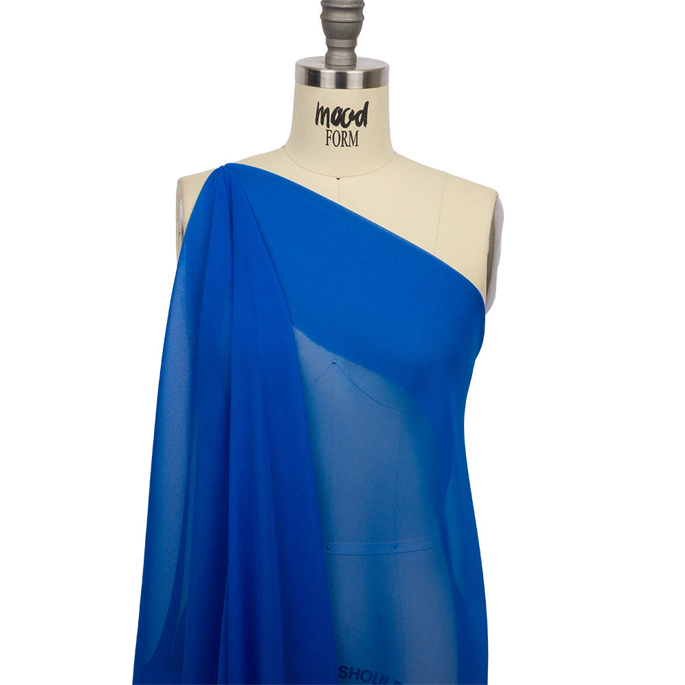 Silk Chiffon 44" - Princess Blue - Premium Collection - Drape