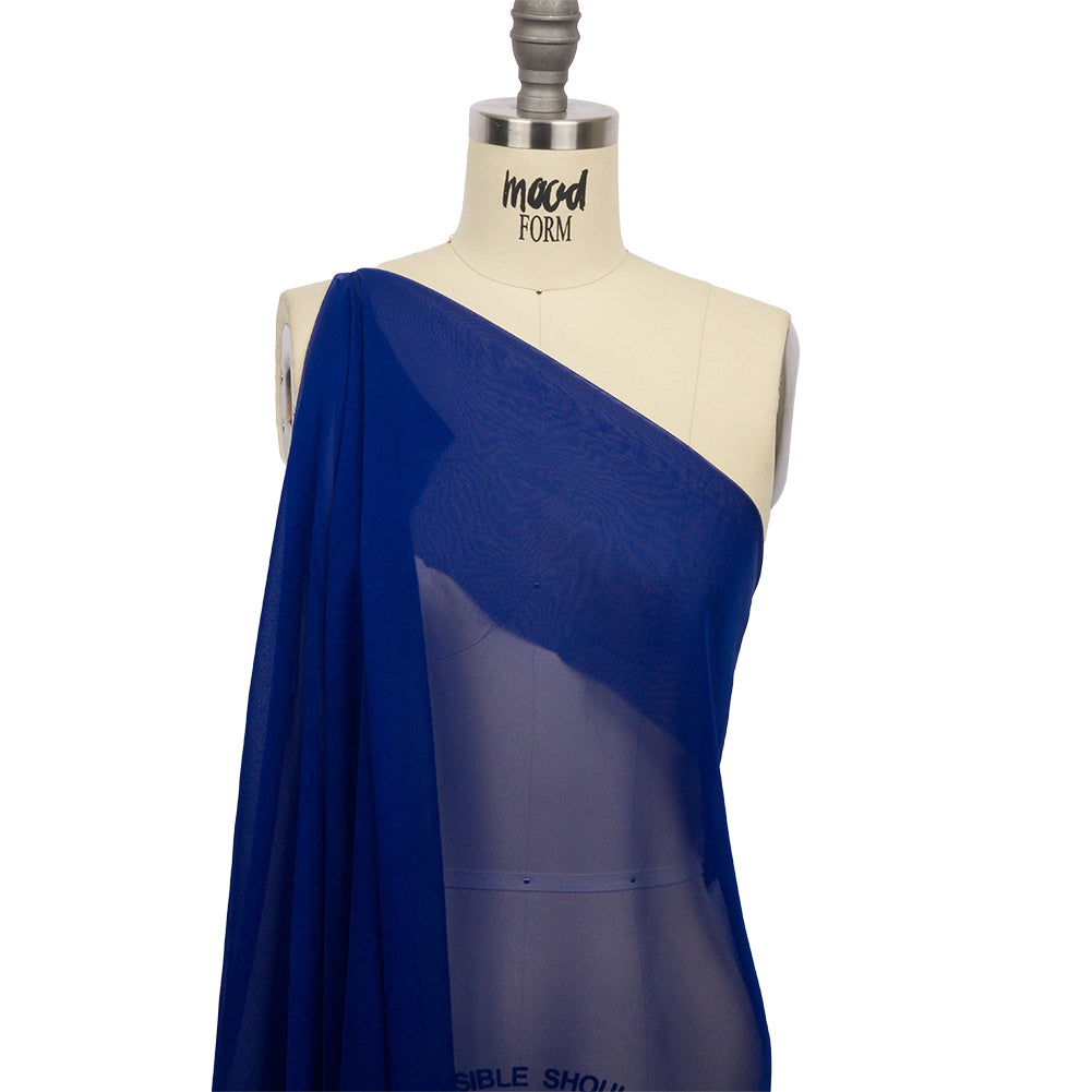 Silk Chiffon 44" - Mazarine Blue - Premium Collection - Drape