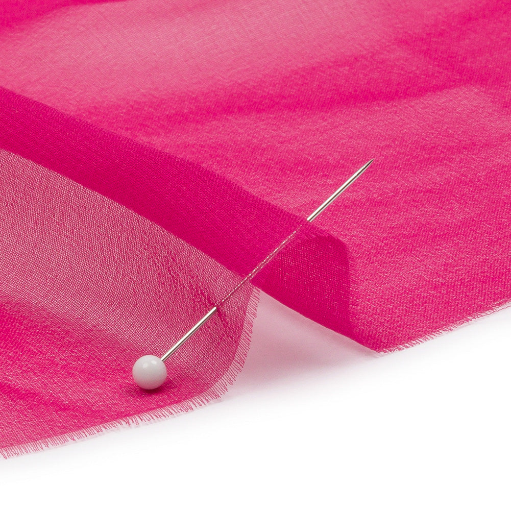 Silk Chiffon 44" - Beetroot - Premium Collection - Detail