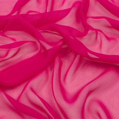 Silk Chiffon 44" - Beetroot - Premium Collection