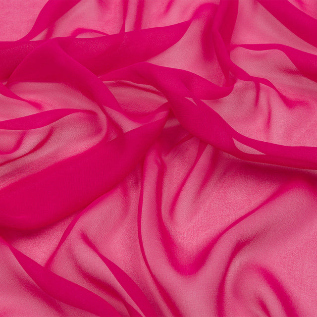 Silk Chiffon 44" - Beetroot - Premium Collection