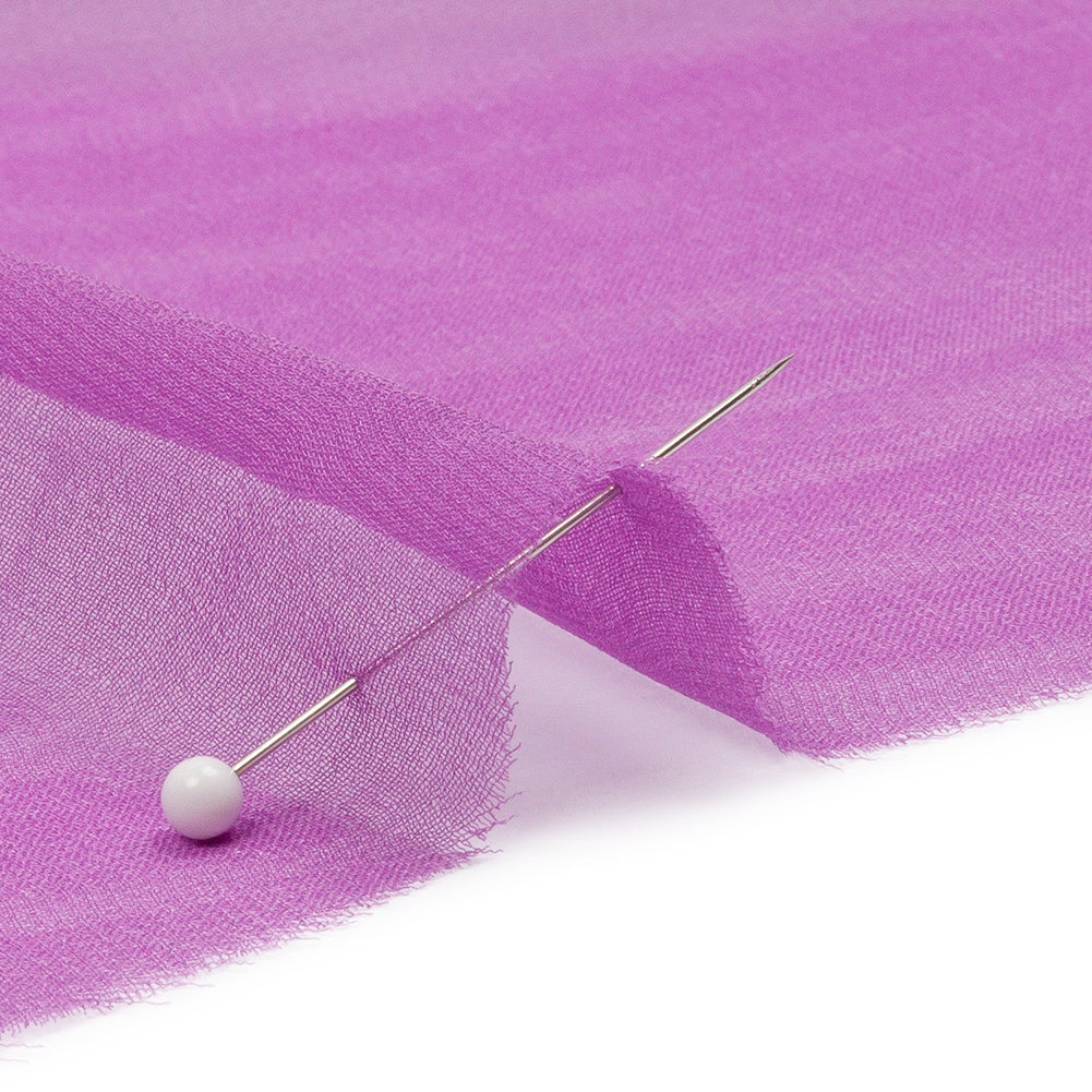 Silk Chiffon 44" - Bright Purple - Premium Collection - Detail
