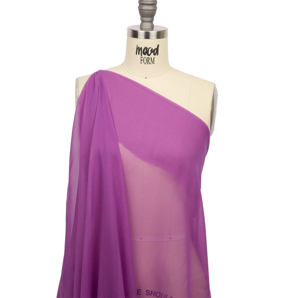 Silk Chiffon 44" - Bright Purple - Premium Collection - Drape