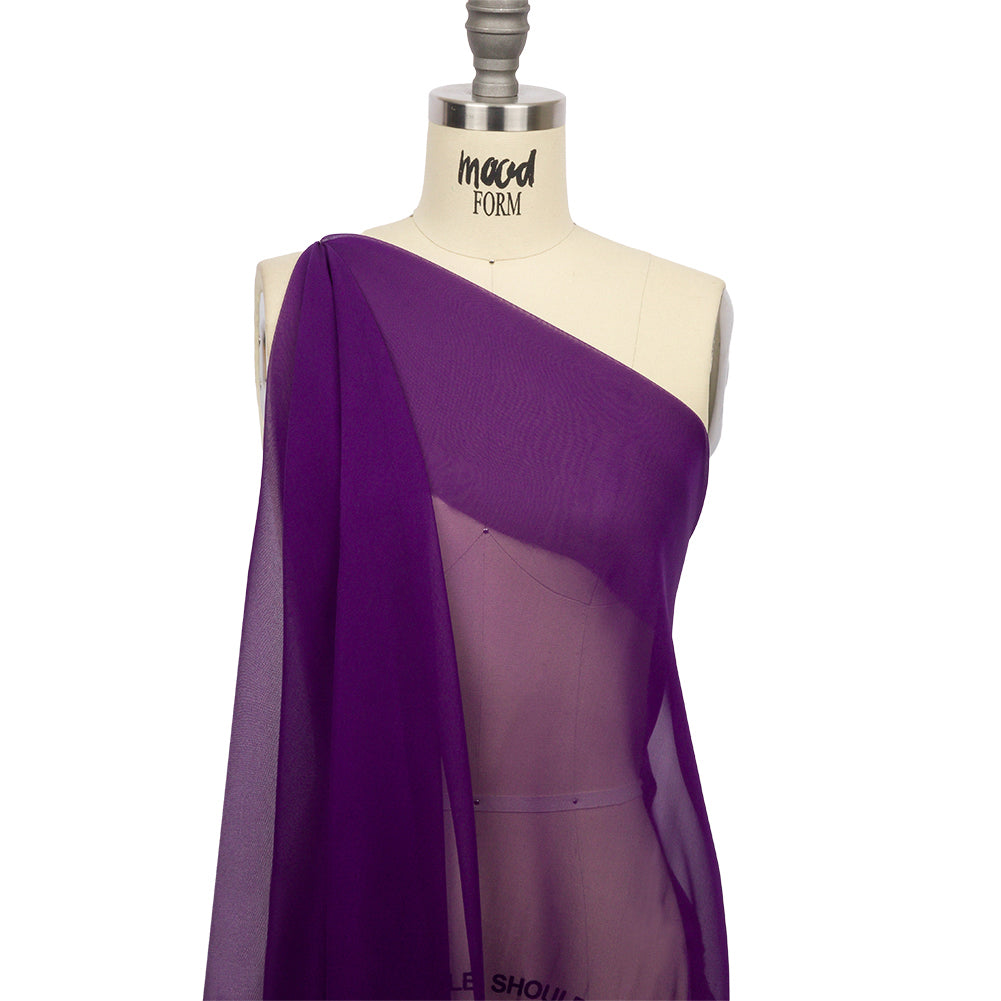 Silk Chiffon 44" - Majesty Purple - Premium Collection - Drape