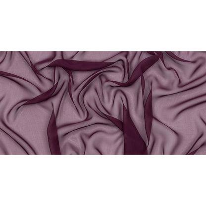 Silk Chiffon 44" - Eggplant - Premium Collection