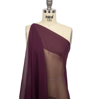 Silk Chiffon 44" - Eggplant - Premium Collection