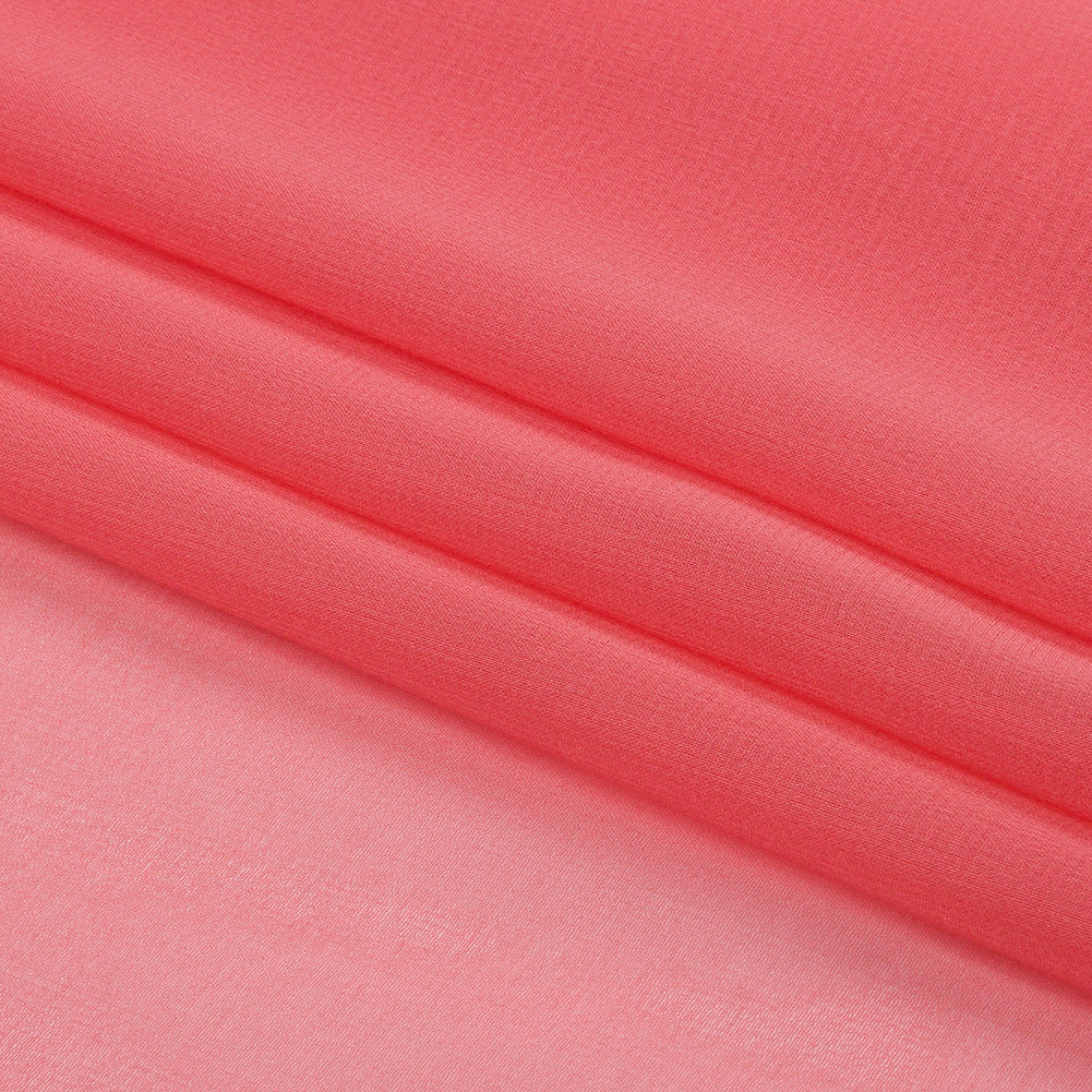 Silk Chiffon 44" - Salmon - Premium Collection - Folded