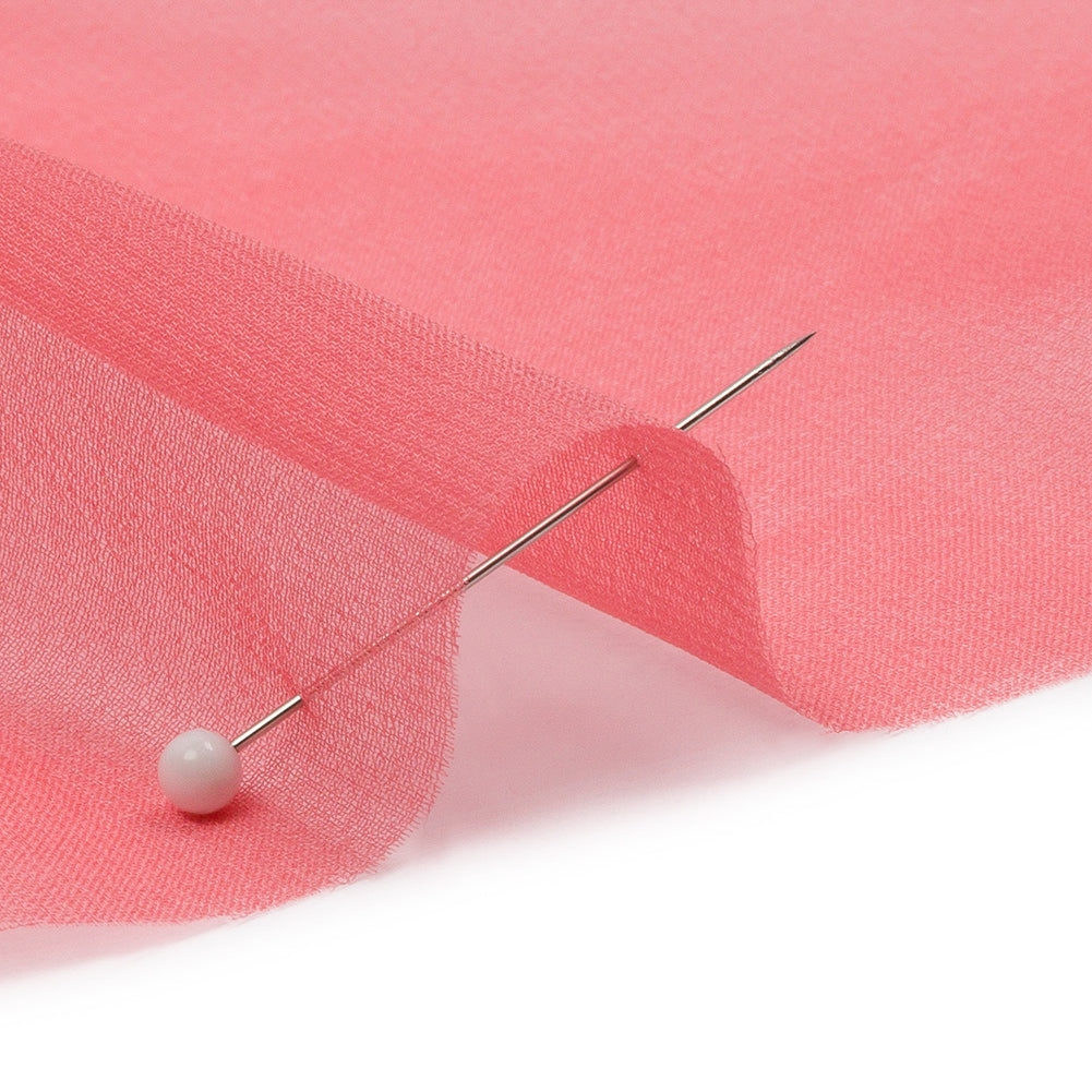 Silk Chiffon 44" - Salmon - Premium Collection - Detail