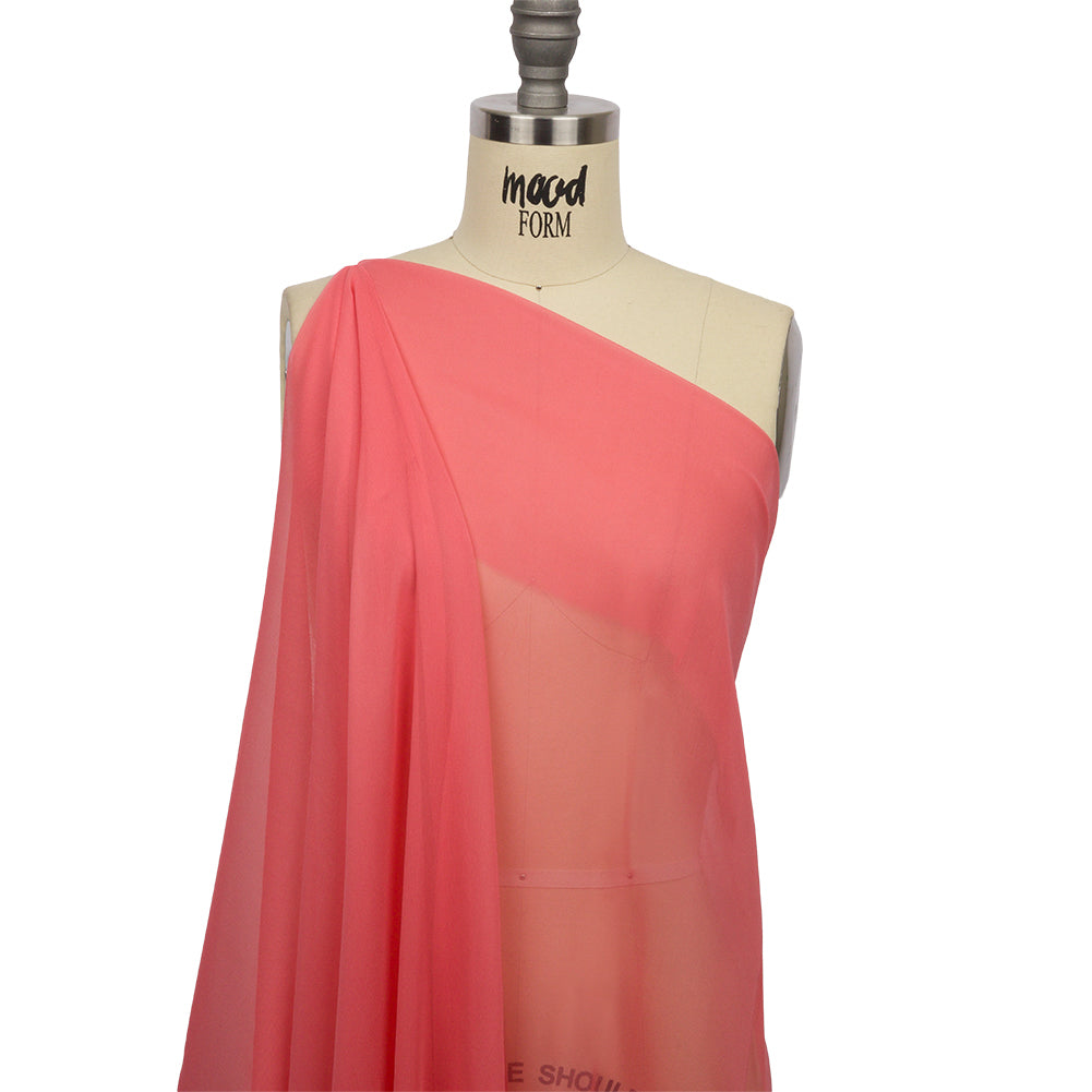 Silk Chiffon 44" - Salmon - Premium Collection - Drape
