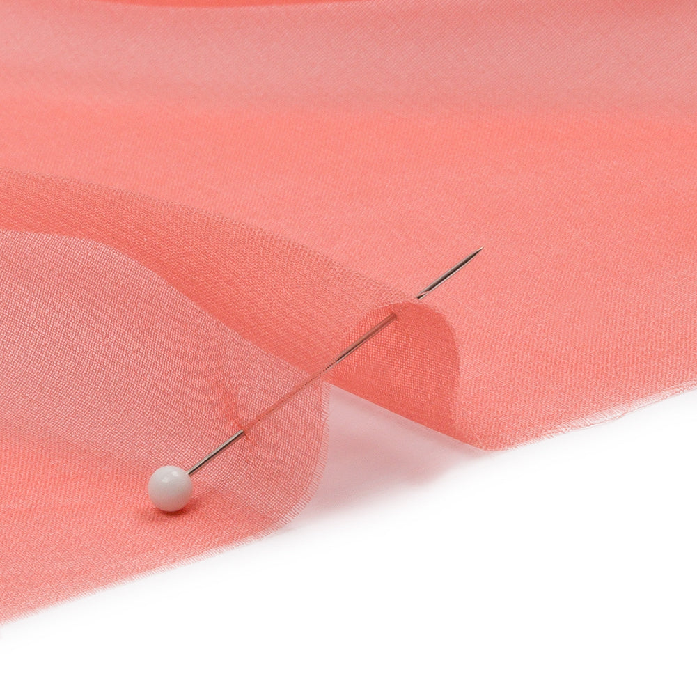 Silk Chiffon 44" - Coral - Premium Collection - Detail