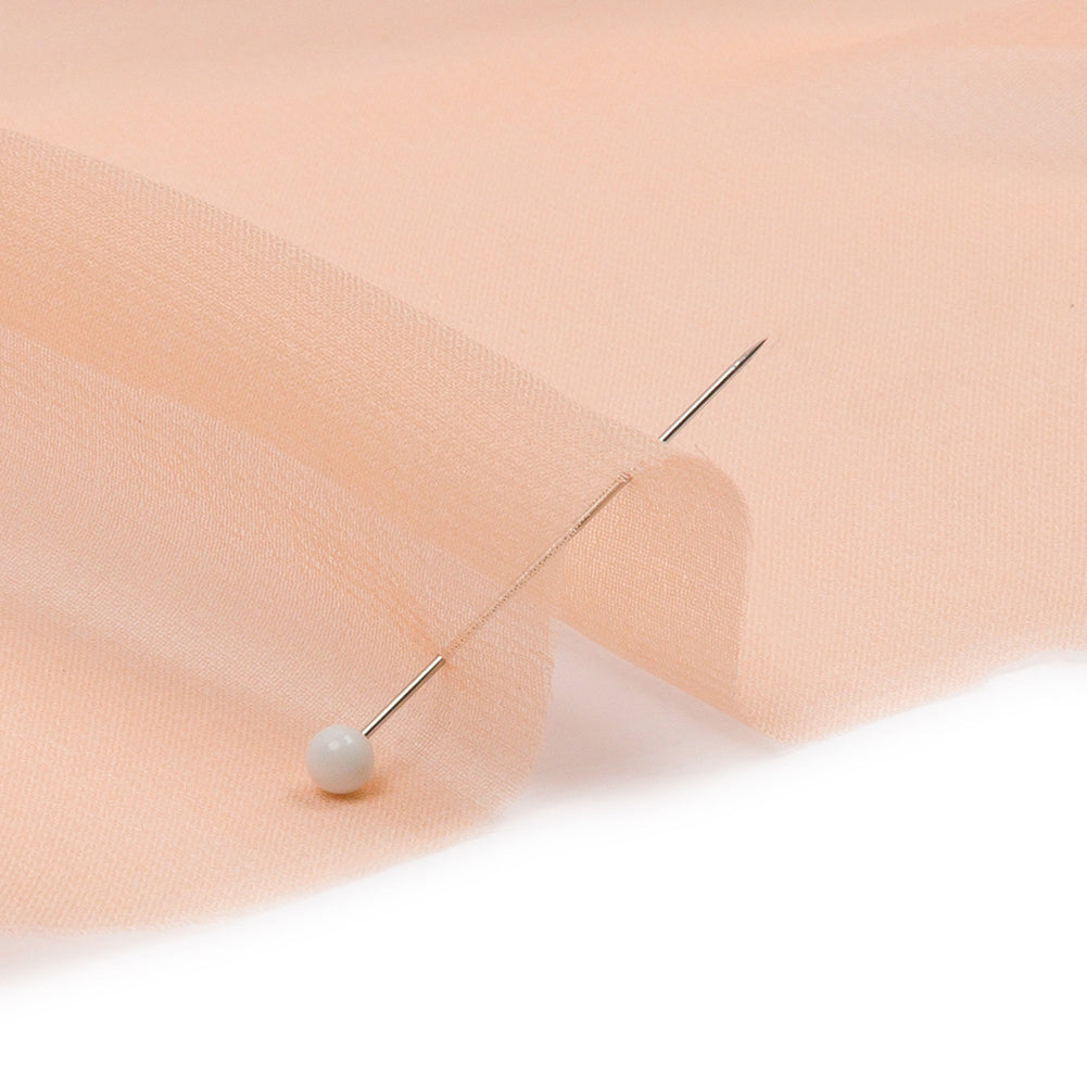 Silk Chiffon 44" - Peach - Premium Collection - Detail