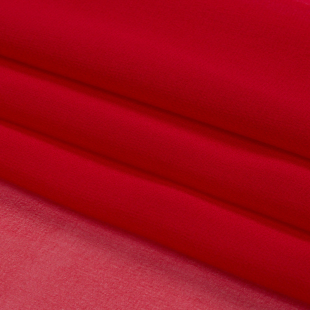 Silk Chiffon 44" - Red - Premium Collection - Folded