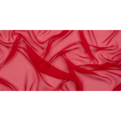 Silk Chiffon 44" - Red - Premium Collection