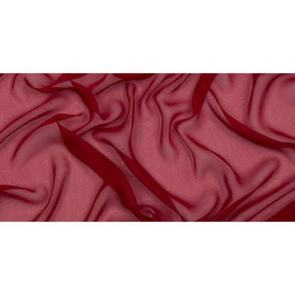 Silk Chiffon 44" - Chili Pepper - Premium Collection