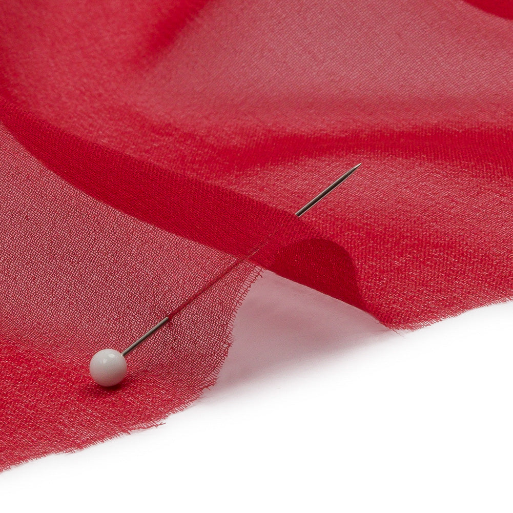 Silk Chiffon 44" - Tango Red - Premium Collection - Detail