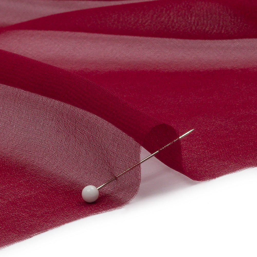 Silk Chiffon 44" - Wine - Premium Collection - Detail