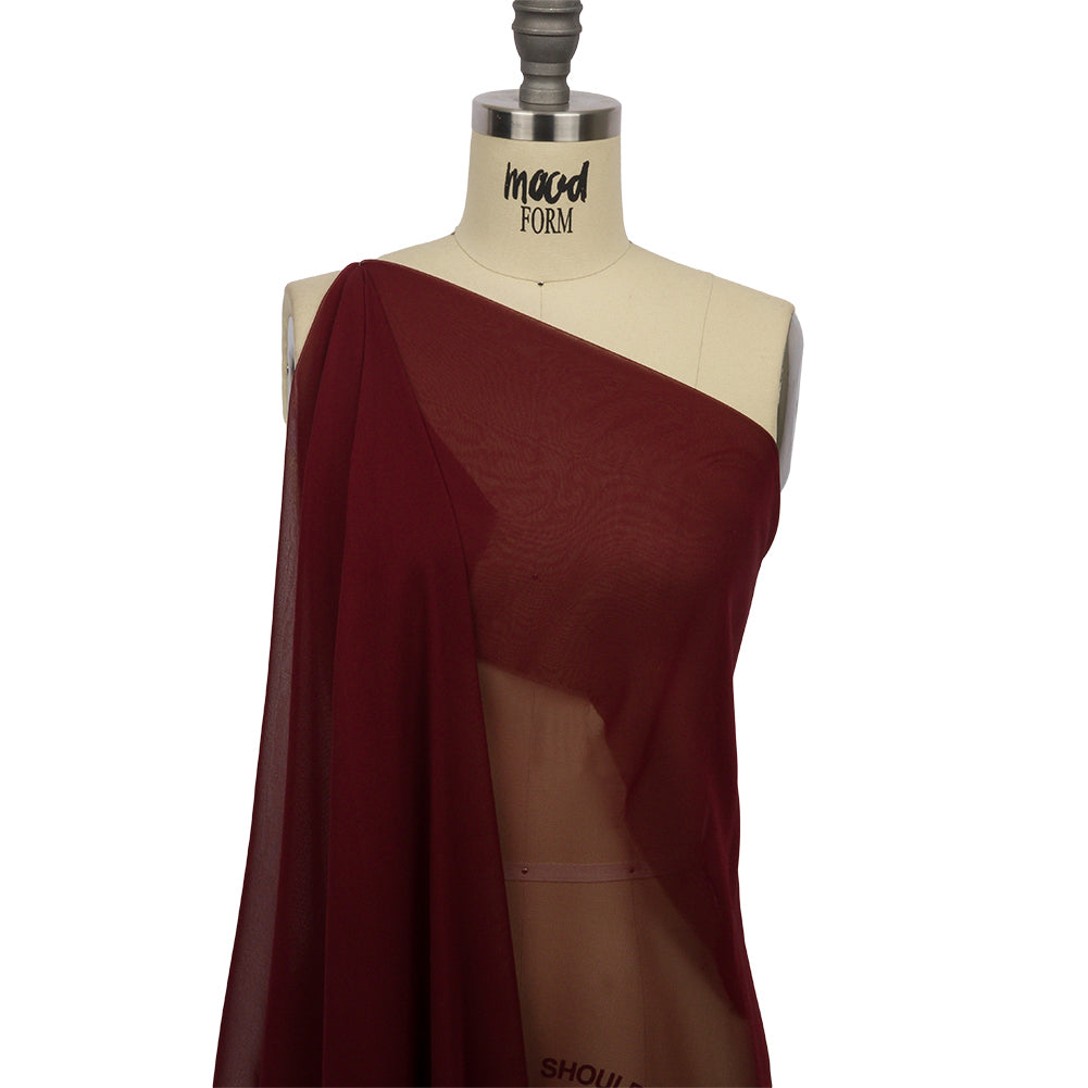 Silk Chiffon 44" - Port - Premium Collection - Drape