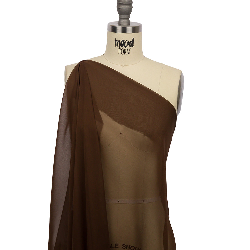 Silk Chiffon 44" - Chocolate - Premium Collection - Drape