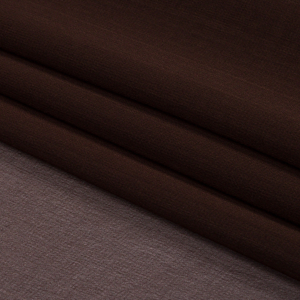 Silk Chiffon 44" - Dark Brown - Premium Collection - Folded