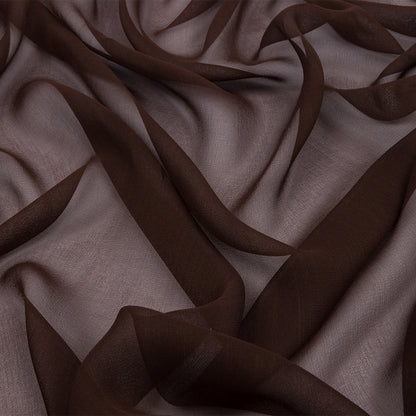 Silk Chiffon 44" - Dark Brown - Premium Collection