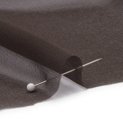 Silk Chiffon 44" - Deep Charcoal - Premium Collection