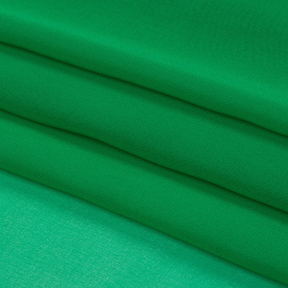 Silk Chiffon 44" - Kelly Green - Premium Collection - Folded