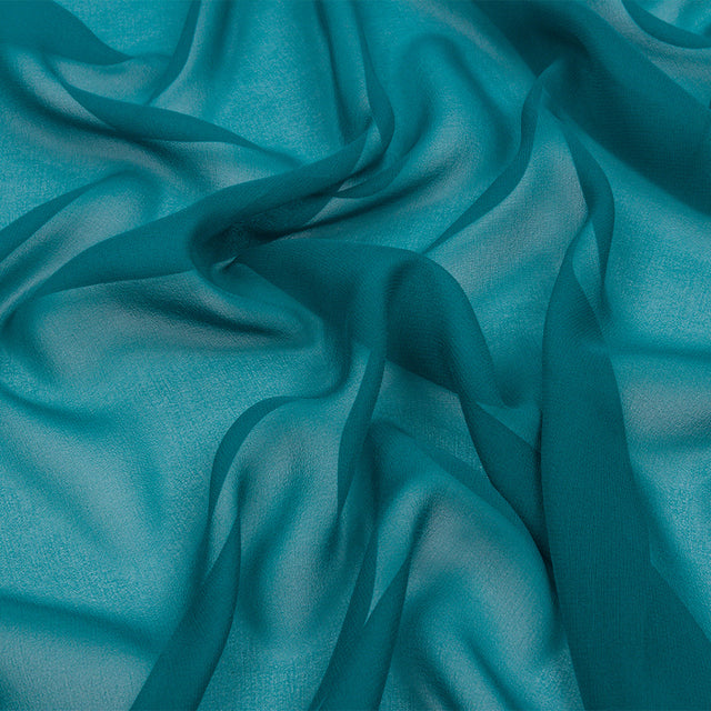 Silk Chiffon 44" - Deep Teal - Premium Collection