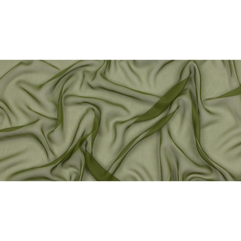 Silk Chiffon 54" - Pesto Green - Premium Collection - Full