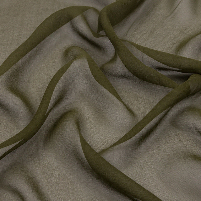 Silk Chiffon 54" - Olive Green - Premium Collection