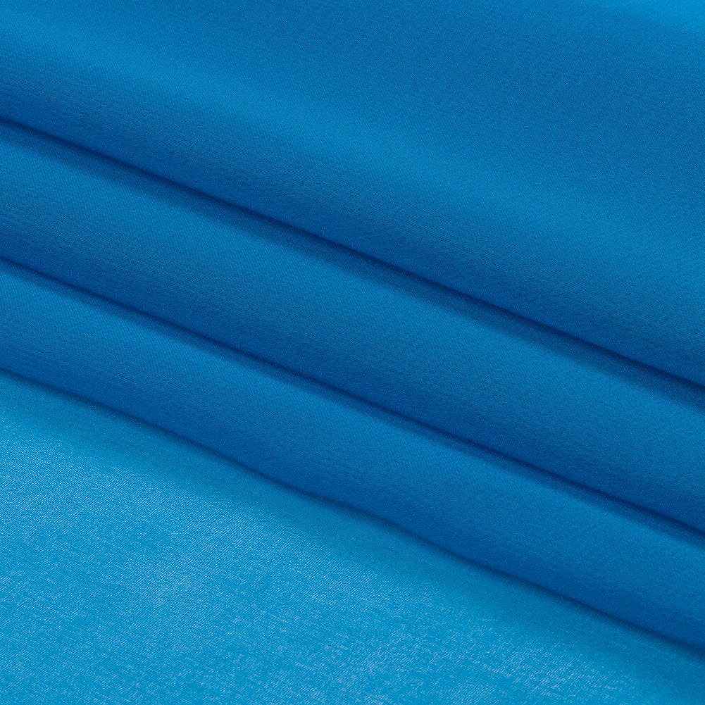Silk Chiffon 54" - Directoire Blue - Premium Collection - Folded
