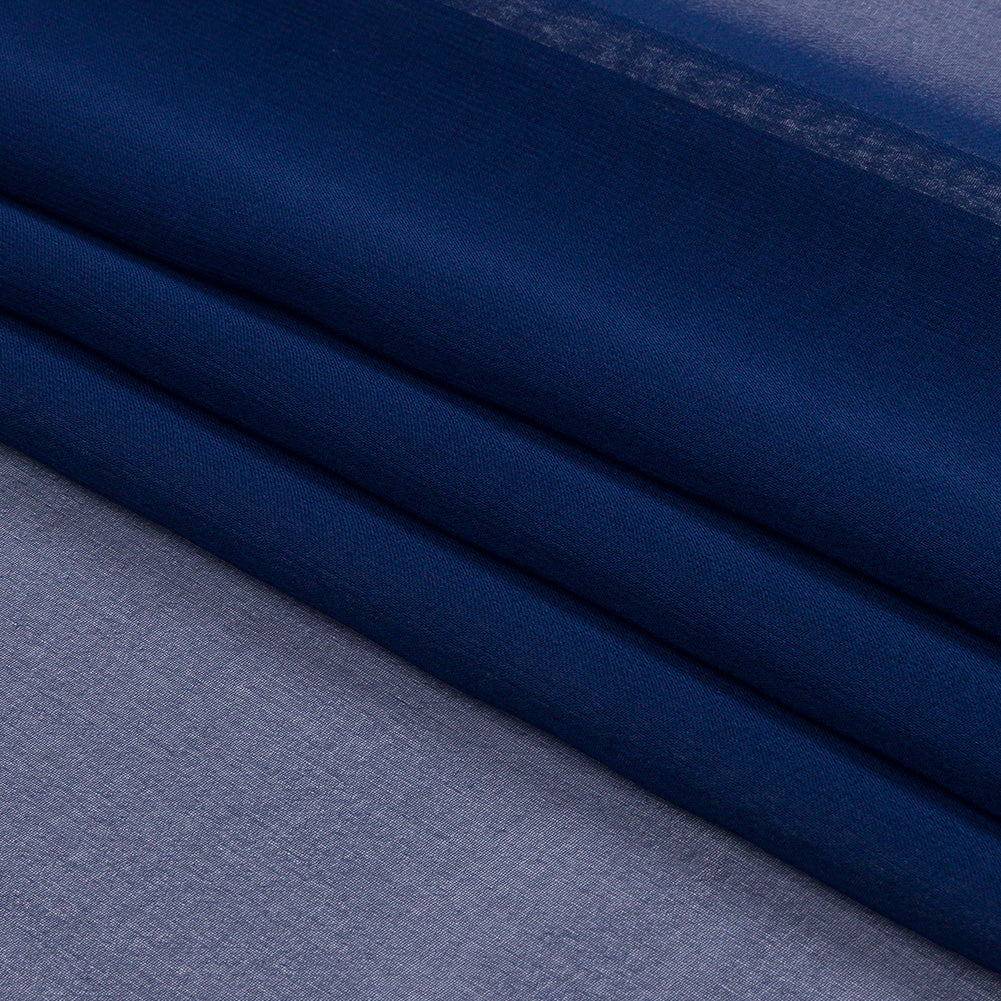 Silk Chiffon 54" - Estate Blue - Premium Collection - Folded
