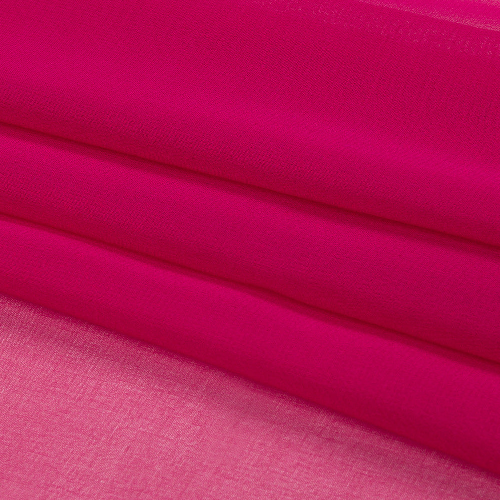 Silk Chiffon 54" - Beetroot - Premium Collection - Folded