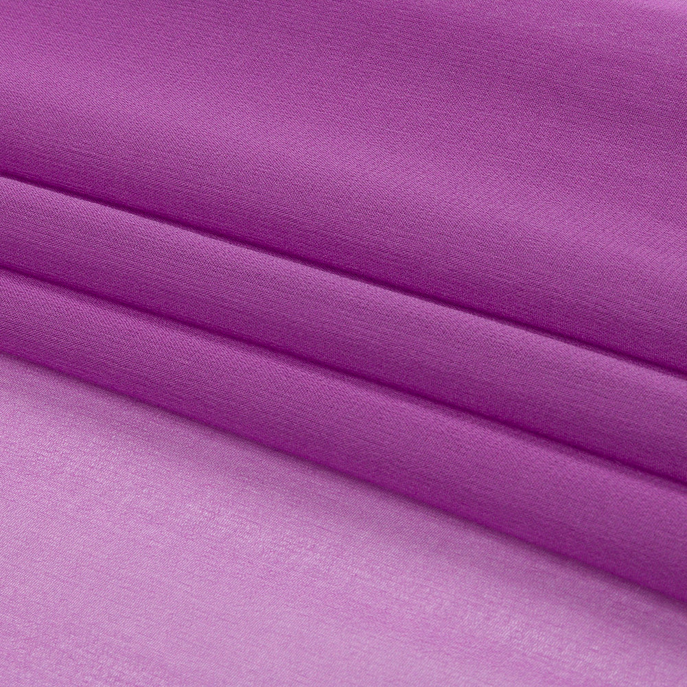 Silk Chiffon 54" - Bright Purple - Premium Collection - Folded